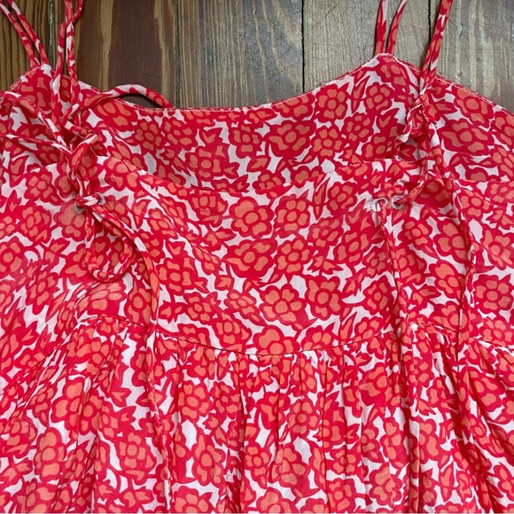 NWT Solid & Striped Floral Babydoll Dress - Picture 8 of 10